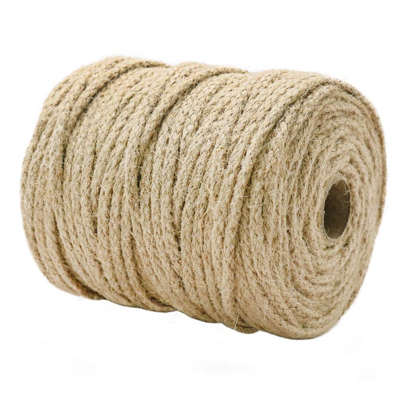 Tenn Well Jute Twine, 200Feet 3.5mm Braided Jute Rope, Natural Twine String for Crafts, Gift Wrapping, Gardening, Recycling, Macrame Projects and Holiday Decorations - Image 4